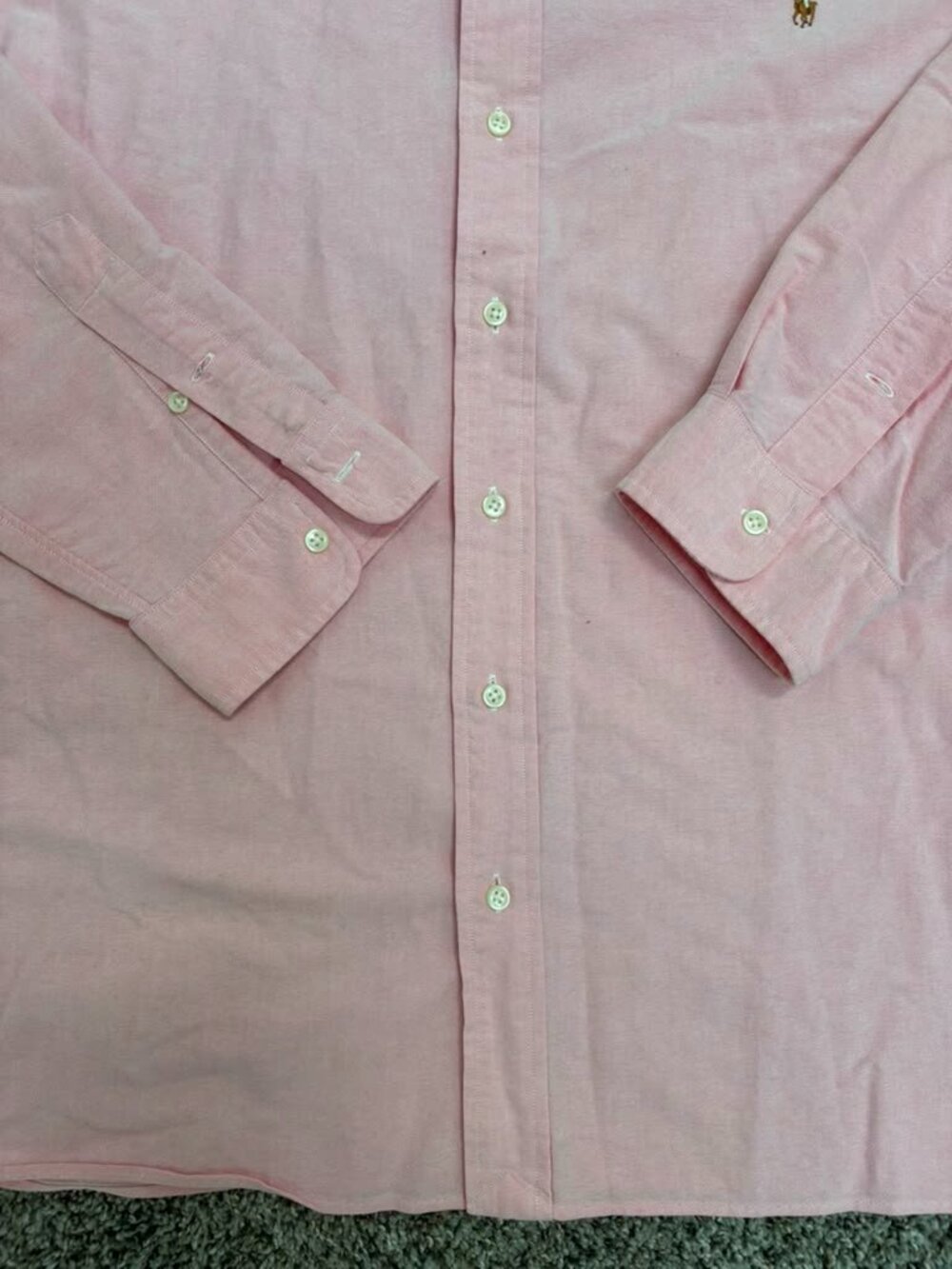 Ralph Lauren Classic Fit Oxford Button Down Shirt Pink 3XB Big - Picture 7 of 9
